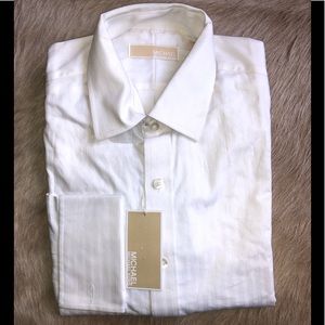 Michael Michael Kors white French cuff dress shirt.